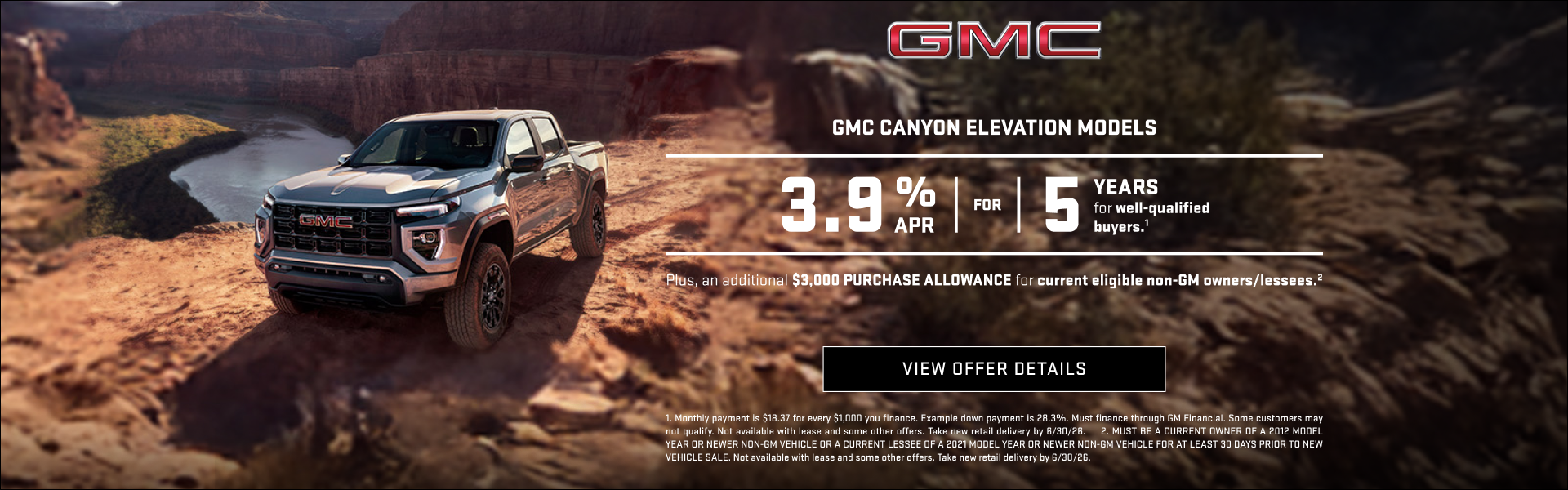 3.9% APR FOR 5 YEARS for well-qualified buyers.1

Plus, an additional $3,000 PURCHASE ALLOWANCE f...