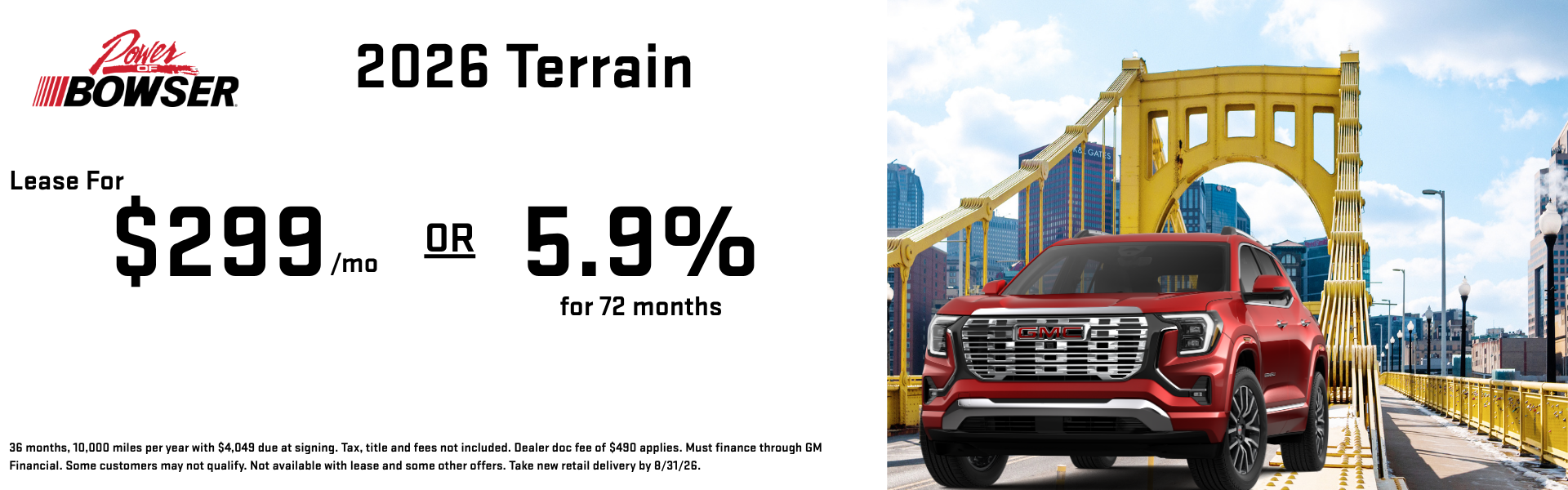 2026 GMC Terrain offers