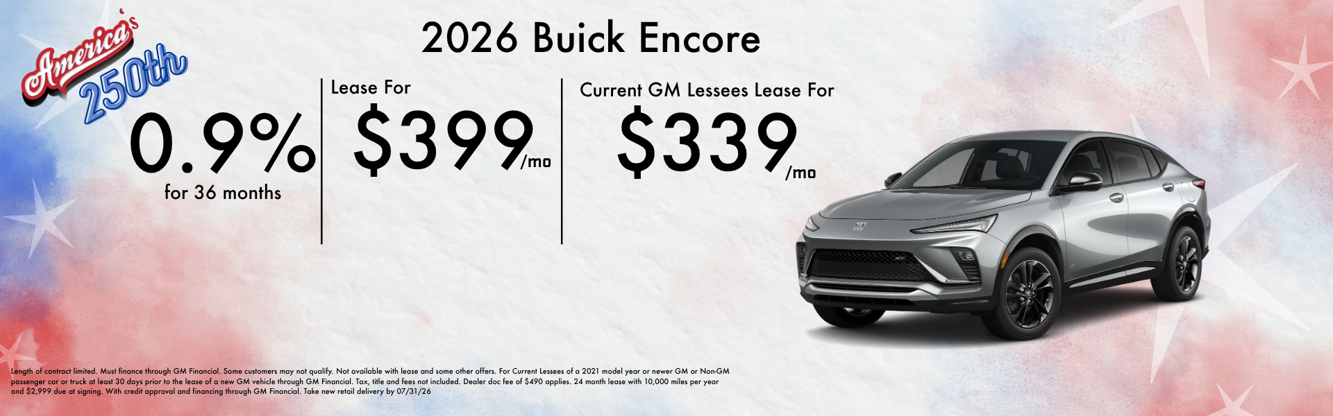 2026 Buick Encore offers