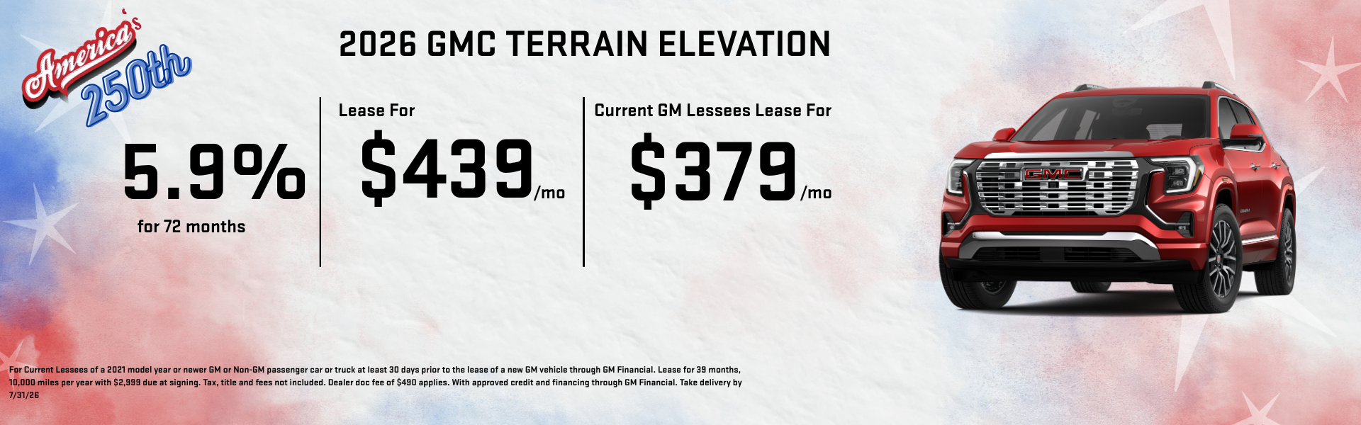 2026 GMC Terrain Elevation offer