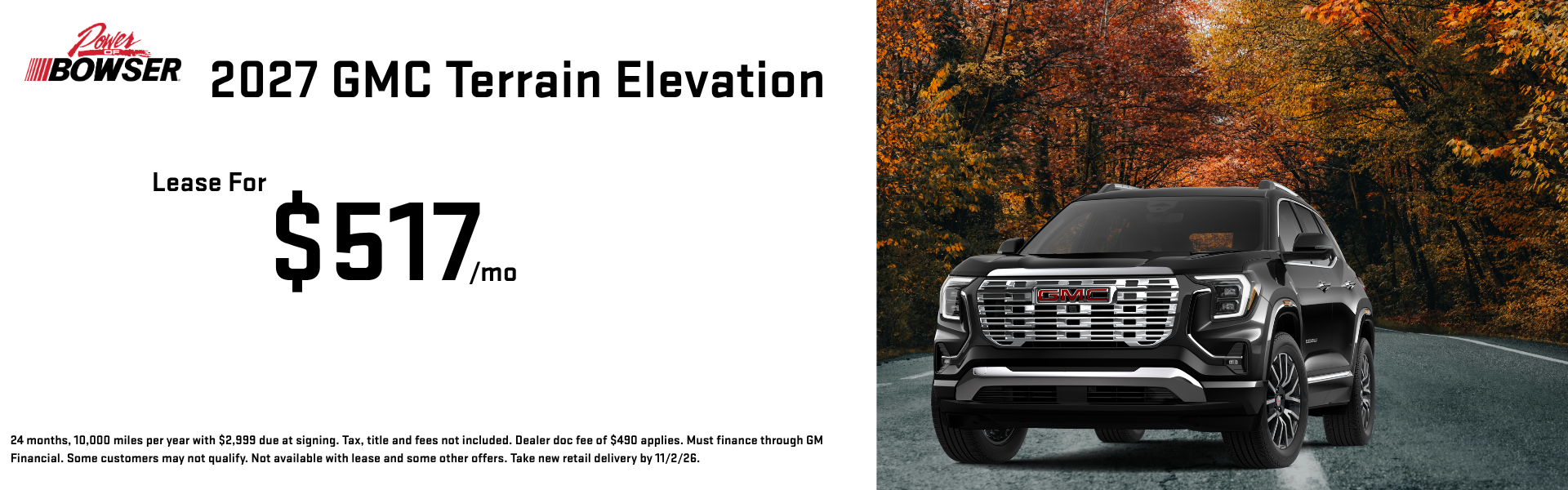 2027 GMC Terrain Elevation Offer